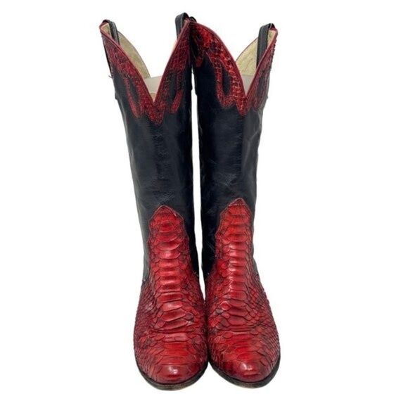 Vintage womans cowgirl boots US 4B viper sopythana snakeskin boots western - Picture 2 of 7